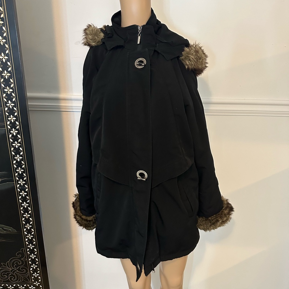 Vintage GIORGIO MORANDI Women's Size M Faux Fur Coat Jacket